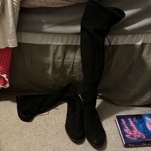 Unisa black suede over the knee boots size 9
